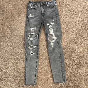 American Eagle ripped skinny jeans